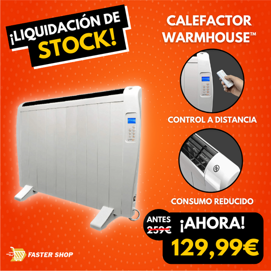 Calefactor con Sistema Ahorro Eléctrico WarmHouse