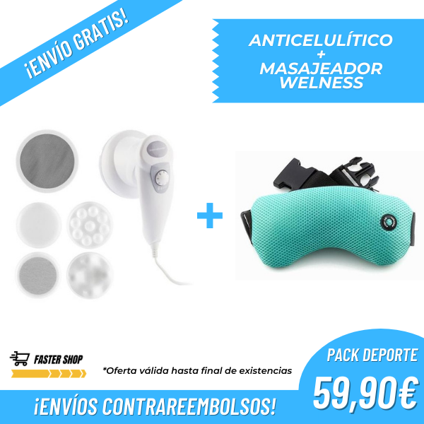 Pack Deporte: Anticelulítico + Masajeador Welness
