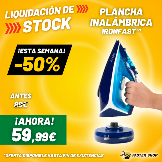 Plancha de ropa sin cables - IronFast
