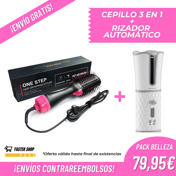 Pack Beauty I - Cepillo + Rizador [PARA PELOS REBELDES]