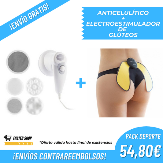 Pack Deporte: Anticelulítico + Electroestimulador de Glúteos